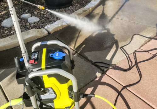 What is a 2000 psi pressure washer recommended for?